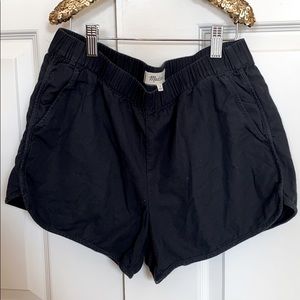 Madewell Black Pull on Shorts
